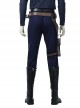 Star Wars Halloween Cosplay Han Solo Brown Jacket Suit Costume Blue Trousers