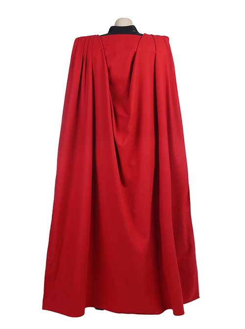 Thor The Dark World Halloween Cosplay Thor Odinson Costume Red Cloak And Shoulder Armor