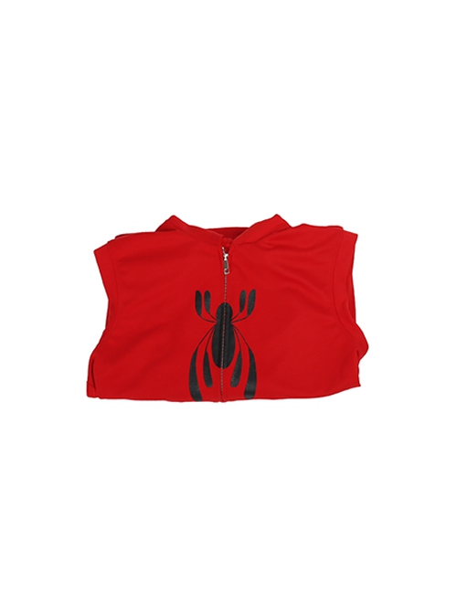 Spider Man Homecoming Halloween Cosplay Spider Man Peter Parker Costume Sleeveless Hoodie