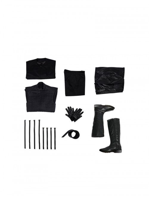 Star Wars The Last Jedi Halloween Cosplay Kylo Ren Costume Black Cloak Full Set