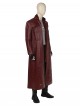 Guardians Of The Galaxy Vol 2 Halloween Cosplay Star-Lord Peter Jason Quill Costume Red Long Windbreaker Full Set