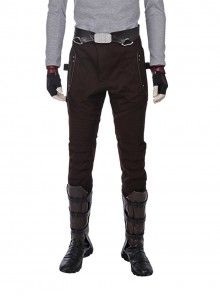Guardians Of The Galaxy Vol 2 Halloween Cosplay Star-Lord Peter Jason Quill Red Long Windbreaker Suit Costume Brown Pants