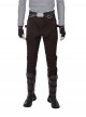 Guardians Of The Galaxy Vol 2 Halloween Cosplay Star-Lord Peter Jason Quill Red Long Windbreaker Suit Accessories Boots And Leg Guards