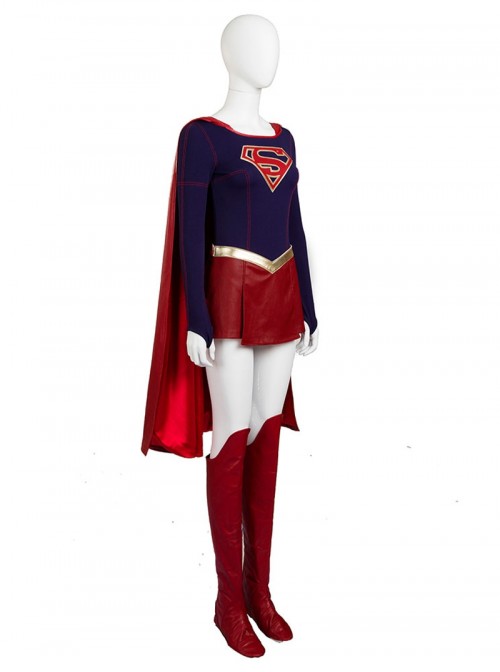 Supergirl Halloween Cosplay Kara Zor-El Costume Full Set