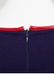 Supergirl Halloween Cosplay Kara Zor-El Costume Navy Blue Bodysuit