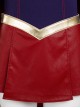 Supergirl Halloween Cosplay Kara Zor-El Costume Red Short Skirt
