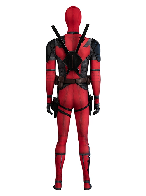 Deadpool & Wolverine Halloween Cosplay Deadpool Printed Version Costume Bodysuit Set Without Props