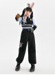 Zootopia Rabbit Officer Uniform Judy Blue Fall Winter Leisure Kawaii Fashion Shirt Vest Pants Set