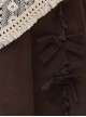 Casual Stylish Han Elements Chinese Style Cute Elegant Beige Kawaii Fashion Loose Hooded Lace Shirt Skirt Set