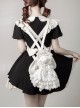 Ragdoll Box Little Lamb Yuki Series  White Sweet Lace Gothic Lolita Doll Bag Backpack Dress Hat Set