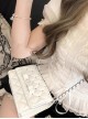 Love Heartbeat Series Sweet Rhinestone Bowknot Elegant Classic Lolita Crossbody Lozenge Chain Bag