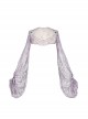 Agarwood Series Dragon Pattern Chinese Style Purple Lace Crystal Beads Kawaii Fashion Lantern Sleeves Cardigan