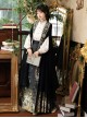 Green Nightmare Series Gorgeous Retro Chinese Style Ming Dynasty Hanfu Embroidery Horse Face Skirt Shirt Cape Set