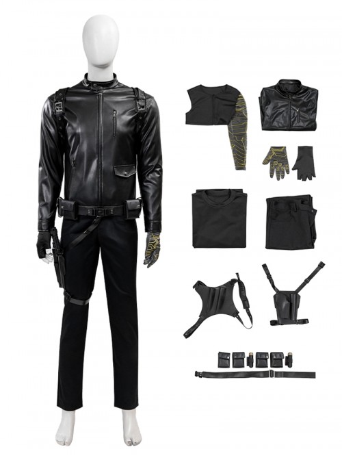 Thunderbolts Halloween Cosplay Winter Soldier Costume Set Without Shoes And Props