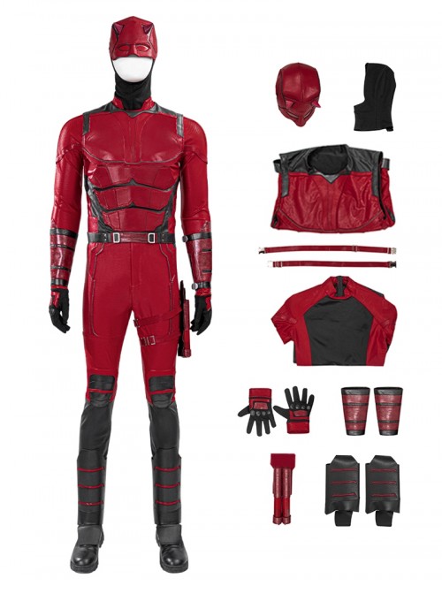Daredevil Born Again Halloween Cosplay Daredevil Bodysuit Costume Set Without Shoes And Weapons