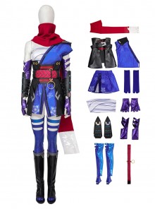 Game Marvel Rivals Halloween Cosplay Psylocke Costume Set Without Shoes And Katana
