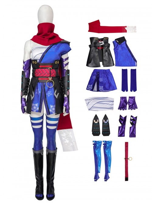 Game Marvel Rivals Halloween Cosplay Psylocke Costume Set Without Shoes And Katana