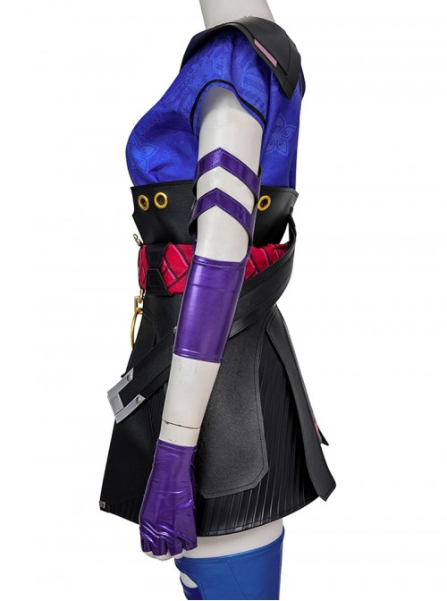 Game Marvel Rivals Halloween Cosplay Psylocke Costume Set Without Shoes And Katana