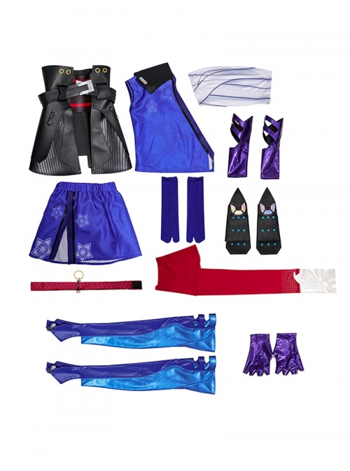 Game Marvel Rivals Halloween Cosplay Psylocke Costume Set Without Shoes And Katana