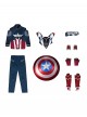 Movie Captain America Brave New World Halloween Cosplay Falcon Captain America Version Battle Costume Set Without Shoes