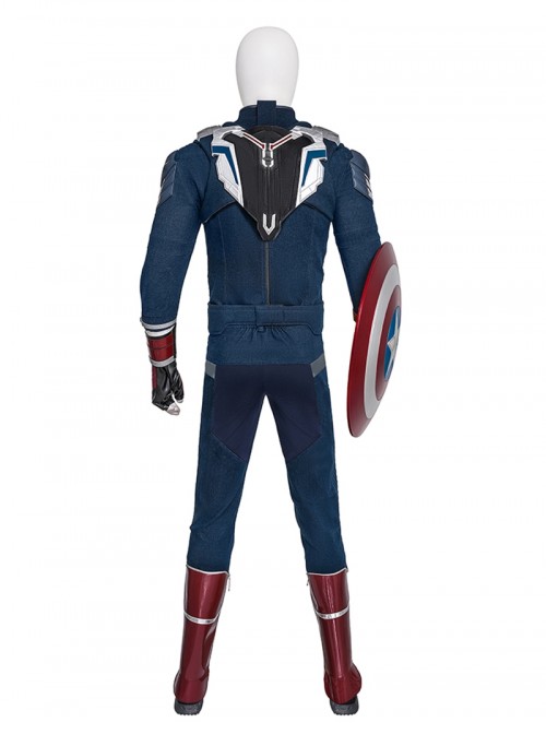 Movie Captain America Brave New World Halloween Cosplay Falcon Captain America Version Battle Costume Set Without Shoes