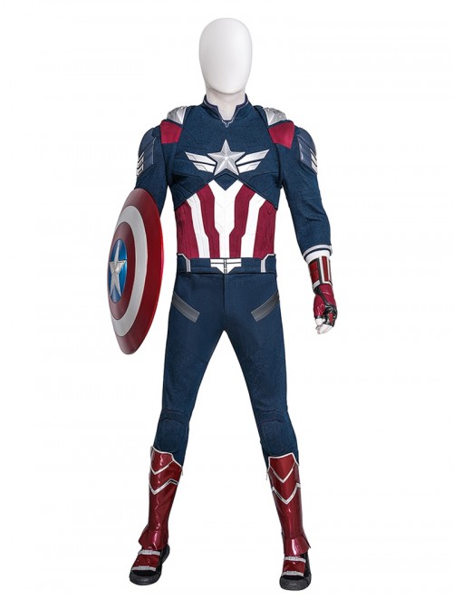 Movie Captain America Brave New World Halloween Cosplay Falcon Captain America Version Battle Accessories Black Shoes