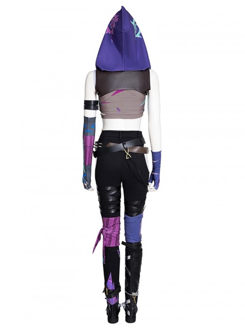 Arcane League Of Legends Season 2 Halloween Cosplay Jinx Costume Set Without Shoes