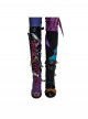 Arcane League Of Legends Season 2 Halloween Cosplay Jinx Accessories Black Purple Boots