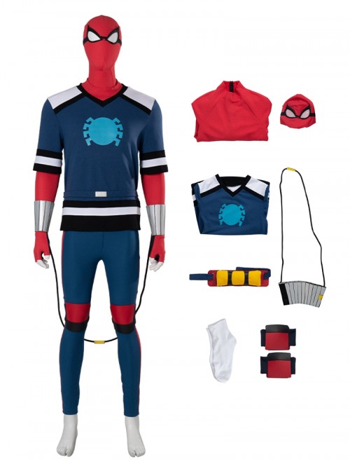 Your Friendly Neighborhood Spider Man Halloween Cosplay Spider Man Bodysuit Version Costume Set Without Shoes And Backpack