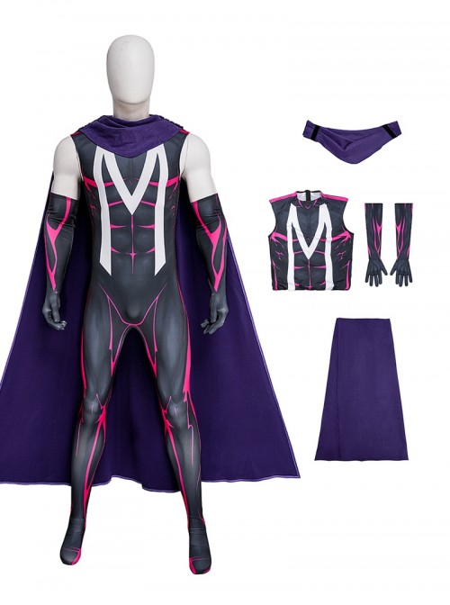 X-Men 97 Halloween Cosplay Magneto Bodysuit Costume Set