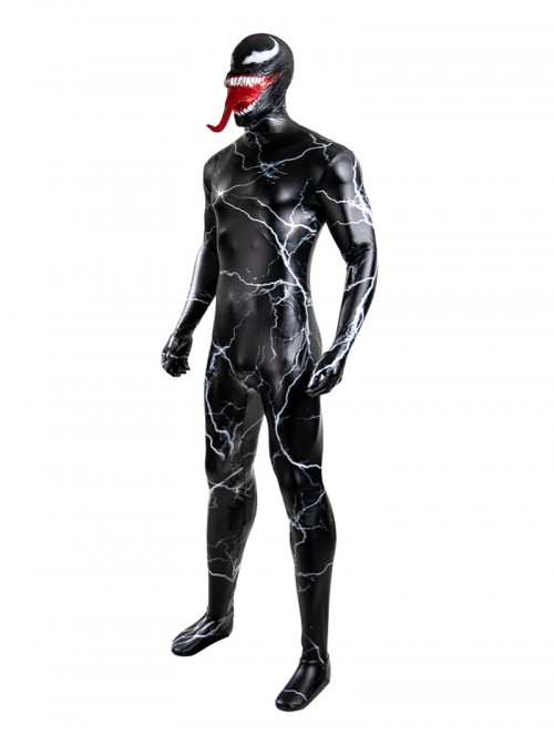 Movie Venom The Last Dance Halloween Cosplay Venom Bodysuit Costume Set