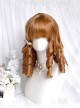 Pearl Girl Series Vintage Elegant Classic Lolita Golden Brown Roman Curls Exquisite Doll like Wig