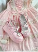 Sweet Cupid Series Sweet Lolita Chunky Platform Round Toe Kawaii Angel Wings Heart Mary Jane Shoes