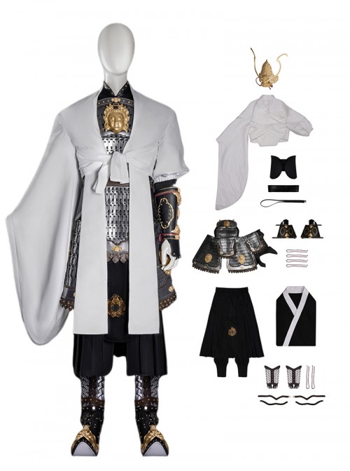 Black Myth Wukong Halloween Cosplay Erlang Shen Yang Jian Costume Set Without Shoes