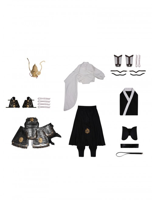 Black Myth Wukong Halloween Cosplay Erlang Shen Yang Jian Costume Set Without Shoes