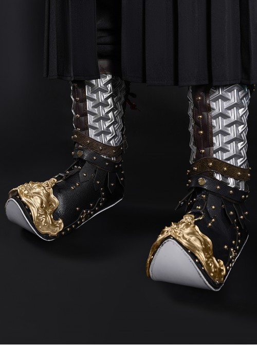 Black Myth Wukong Halloween Cosplay Erlang Shen Yang Jian Accessories Black Boots