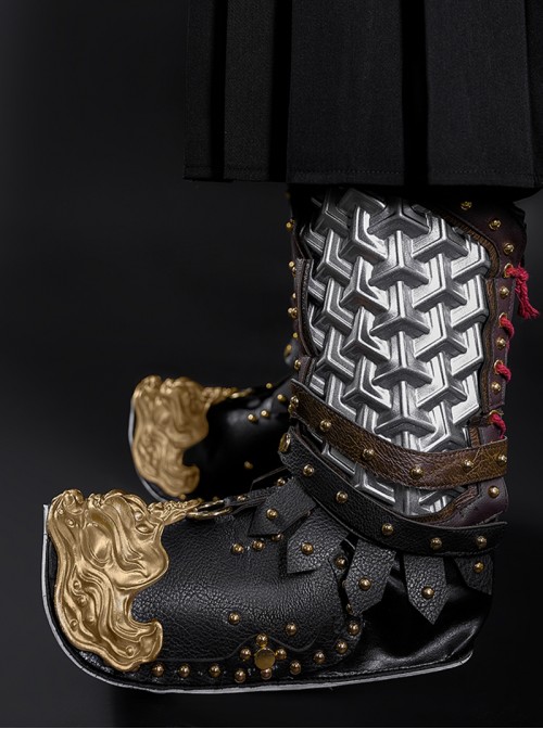 Black Myth Wukong Halloween Cosplay Erlang Shen Yang Jian Accessories Black Boots