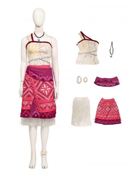Movie Moana 2 Halloween Cosplay Moana Costume Full Set