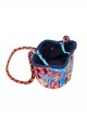 Daily Versatile Colorful Diamond Pattern Chrome Hearts Decorative Braided Shoulder Strap Kawaii Fashion Bag