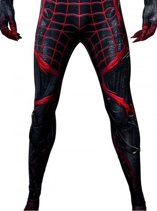 Spider Man 2 Halloween Cosplay Absolute Carnage Miles Morales Bodysuit Costume Set