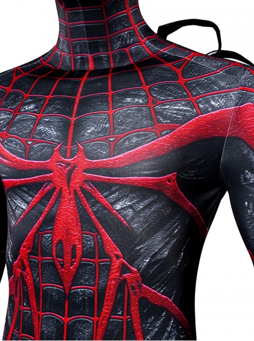Spider Man 2 Halloween Cosplay Absolute Carnage Miles Morales Bodysuit Costume Set