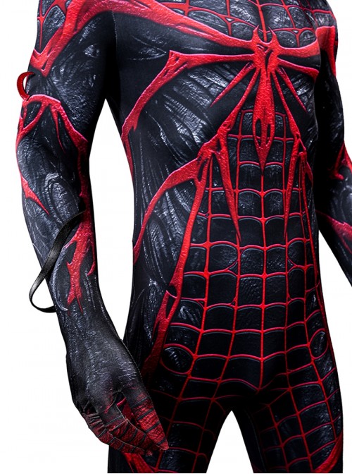Spider Man 2 Halloween Cosplay Absolute Carnage Miles Morales Bodysuit Costume Set