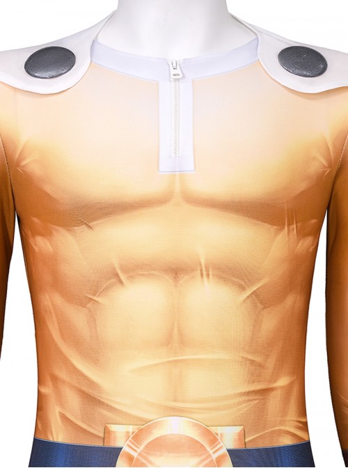 One Punch Man Season 3 Halloween Cosplay Saitama Bodysuit Costume Set Without Shoes