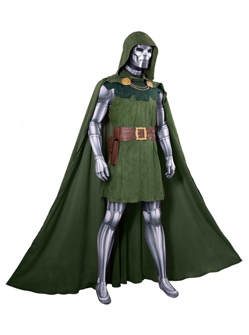 Fantastic Four Halloween Cosplay Doctor Doom Victor von Doom Costume Set Without Shoes