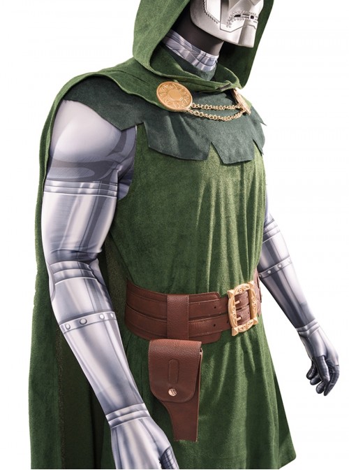 Fantastic Four Halloween Cosplay Doctor Doom Victor von Doom Costume Set Without Shoes