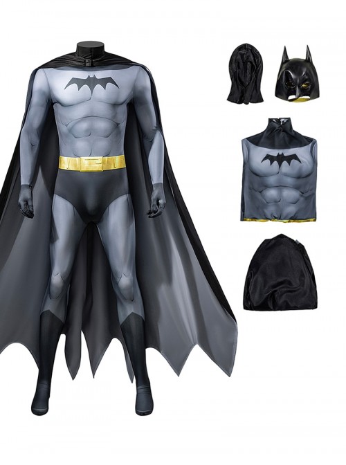 Anime Movie Batman Caped Crusader Halloween Cosplay Batman Bodysuit Costume Set
