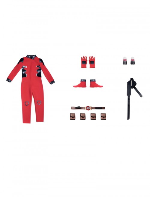Movie Deadpool & Wolverine Halloween Cosplay Baby Deadpool Costume Set Without Helmet And Knif
