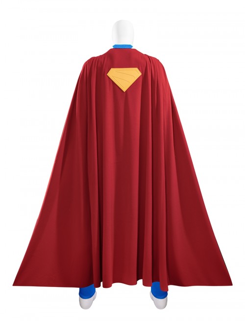 Movie Superman Halloween Cosplay Superman Bodysuit Battle Suit Costume Set Without Shoes