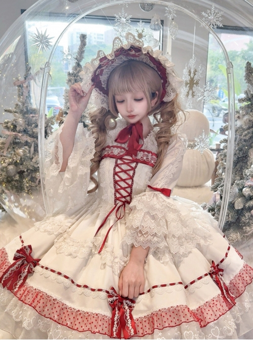 Berry Futa Tata Series Sweet Lolita White Princess Exquisite Ruffle Bell Sleeves Gorgeous Blouse