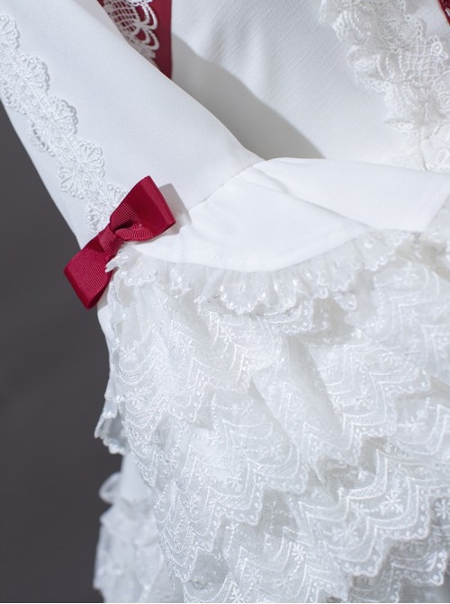 Berry Futa Tata Series Sweet Lolita White Princess Exquisite Ruffle Bell Sleeves Gorgeous Blouse